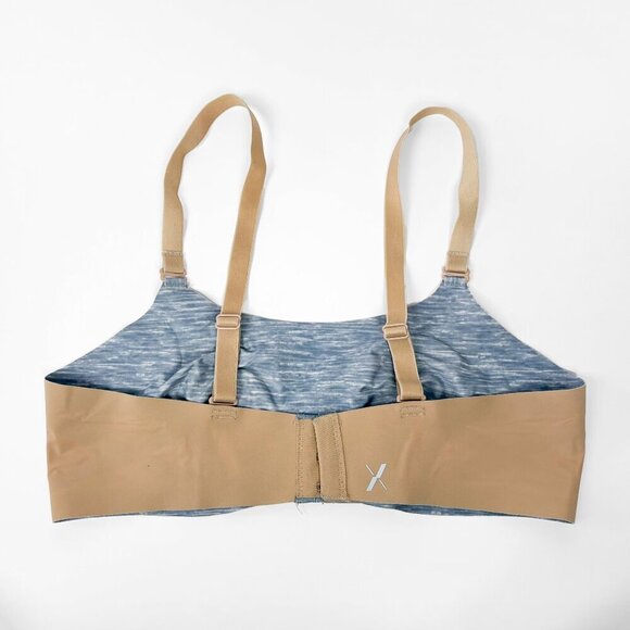 Knix Womens Evolution Bra 2 Reversible Nude Beige & Grey Seamless Unpadded - Picture 3 of 5